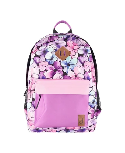 Deux par Deux Little Girl Floral Spacious Durable Backpack