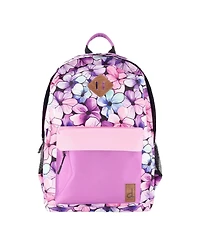 Deux par Deux Little Girl Floral Spacious Durable Backpack