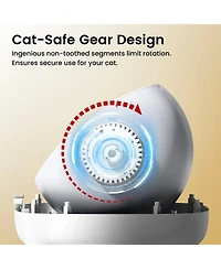 Cumrige Self Cleaning Litter Box Automatic Litter Box Open-Top Cat Litter Box 95 L Automatic Cat Litter Box Self Cleaning for Multiple Cats