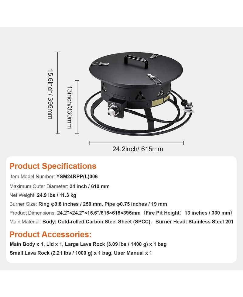 Cozito Propane Fire Pit