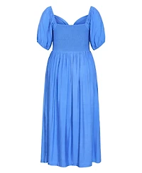 City Chic Women's Villa Roma Tie Front Dress