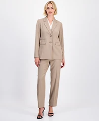 Anne Klein Women's Pinstriped Two-Button Blazer