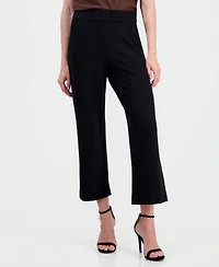 Anne Klein Women's Wide-Leg Cropped Pull-On Trousers