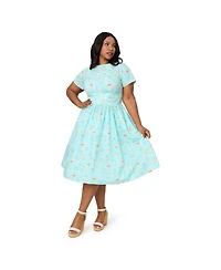 Unique Vintage Plus 1950s Swing Dress