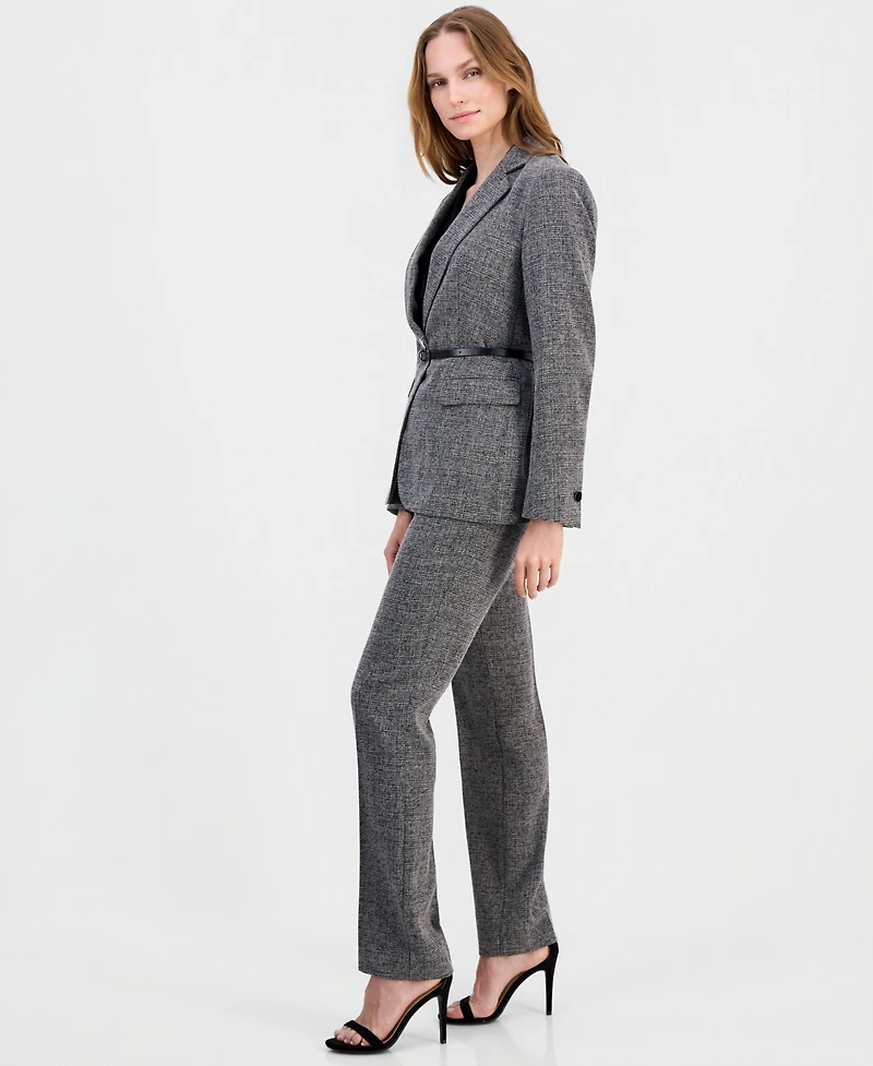 Anne Klein Women's Belted Notch-Collar Blazer