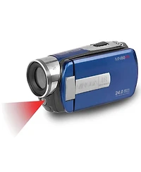Minolta MN80NV 1080p Full Hd 3" Touchscreen Camcorder with Nightvision, Blue