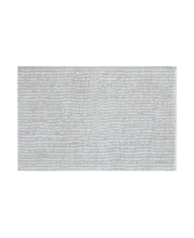 ienjoy Home Pinstripe Cotton Bath Mat, 34" x 21"