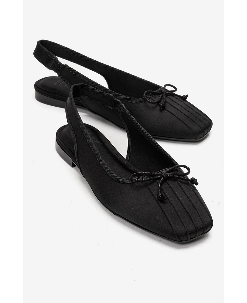 Prologue Shoes Women's Zelvia Bow Slingback Ballet Flat