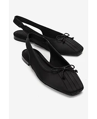 Prologue Shoes Women's Zelvia Bow Slingback Ballet Flat