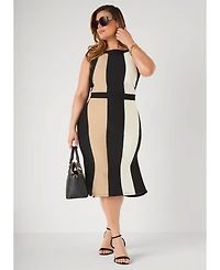 Ashley Stewart Women's Midaxi Sheath Dress