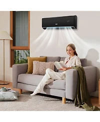 Costway Btu Wifi Enabled Mini Split Air Conditioner and Heater with Heat Pump