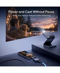 Aurzen Mini Wireless Transmitter for Projector, Requires Usb-c with Dp Alt Mode Output, Compatible with Mobile Phone/Laptop/Tablet/Switch