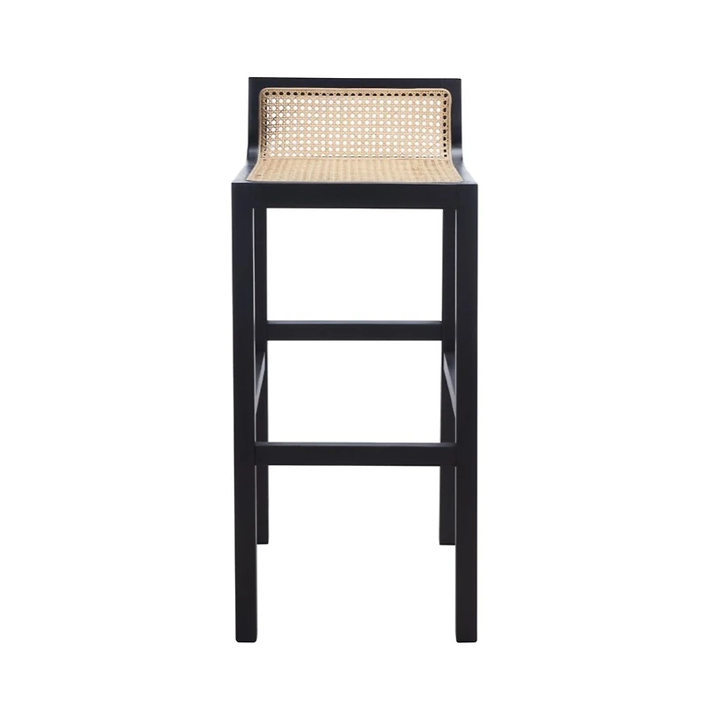 Safavieh Saito Low Back Cane Bar Stool
