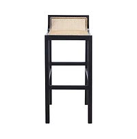 Safavieh Saito Low Back Cane Bar Stool