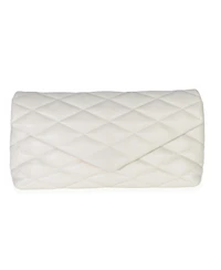 Pre-Owned Saint Laurent Crema Soft Quilted Lambskin Sade Puffer Envelope Clutch