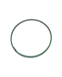 Swarovski Ruthenium-Plated Matrix Tennis Necklace