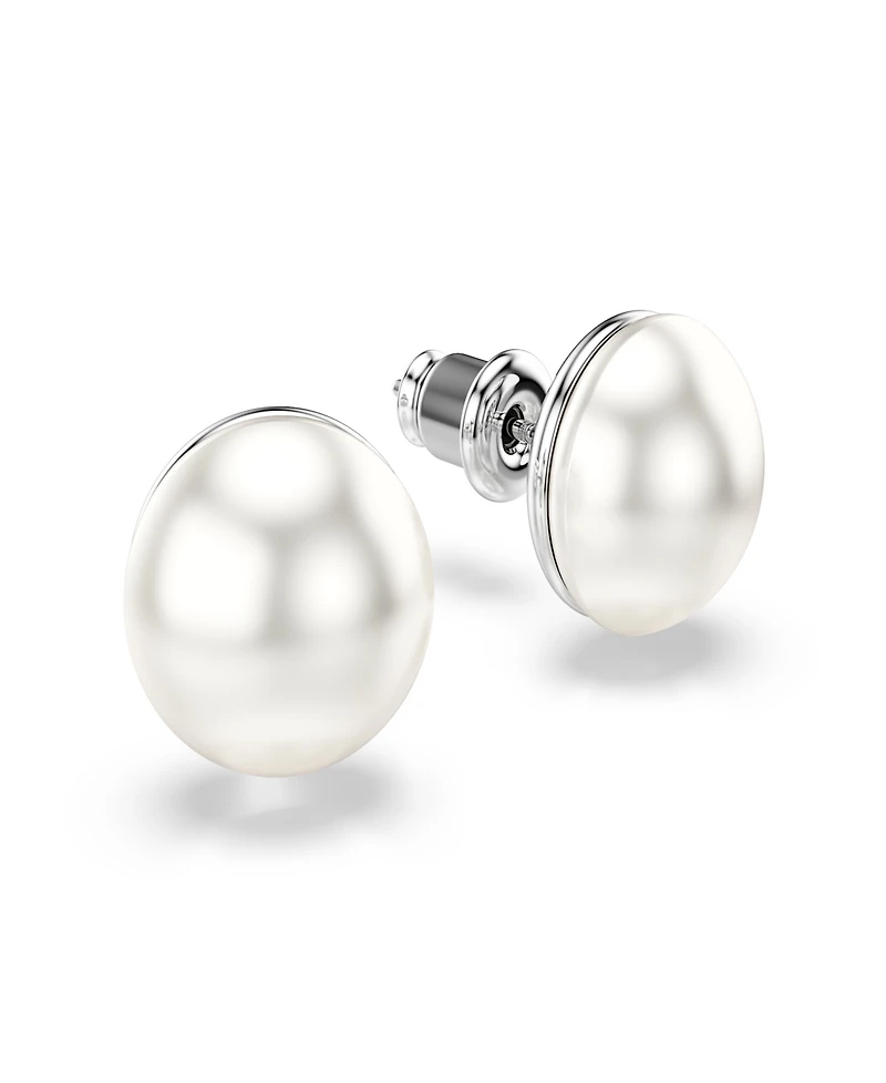 Swarovski Rhodium-Plated Matrix Stud Earrings