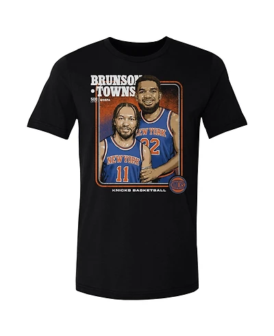 500 Level Men's Jalen Brunson, Karl-Anthony Towns Black New York Knicks Stepbrothers T-Shirt