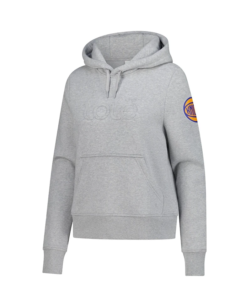 Lole Women's Gray New York Knicks Icon Pullover Hoodie