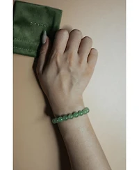 seree Smiley face - Green jade signet ring