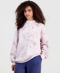 Madden Girl Juniors' Printed Mockneck Sweatshirt