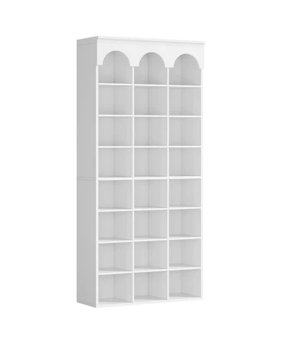 Slickblue 70.87 Inch Shoe Storage Cabinet with 24 Cubbies Organizer