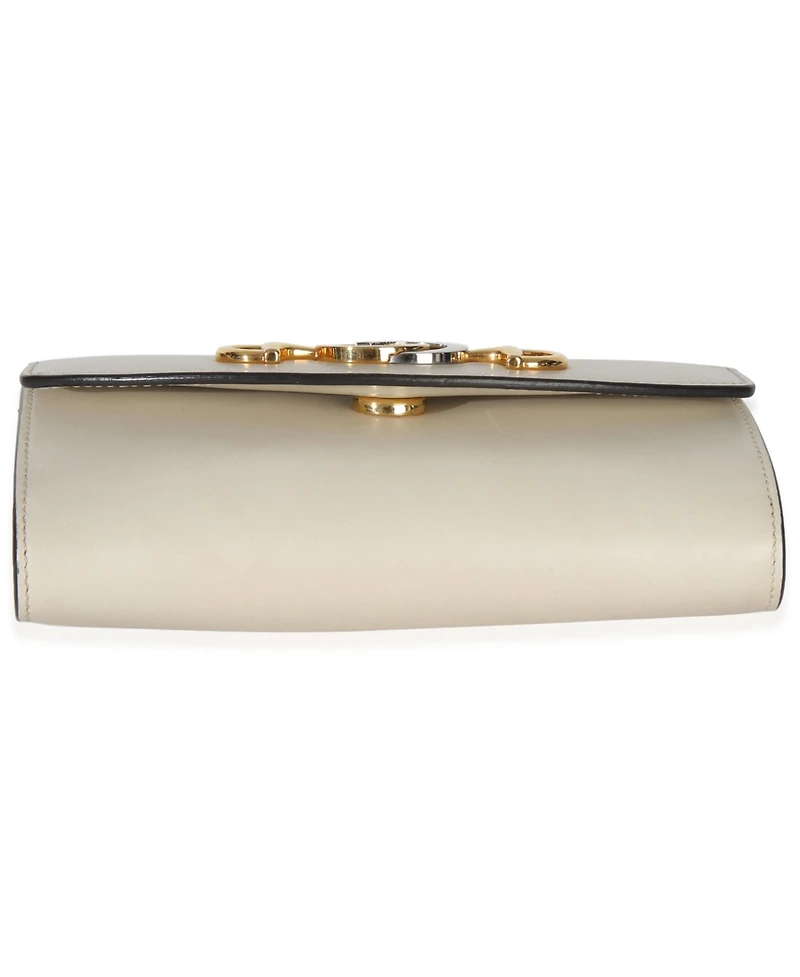 Pre-Owned Gucci Cream Smooth Calfskin Mini Zumi Chain Shoulder Bag