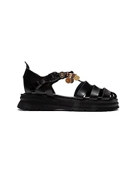 Forever & Always Shoes Women's Solis Leather Beaded Sandal