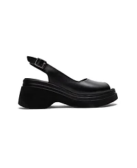 Forever & Always Shoes Women's Laure Leather Wedge Sandal
