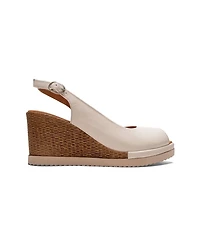 Forever & Always Shoes Helina Leather Wedge Sandal