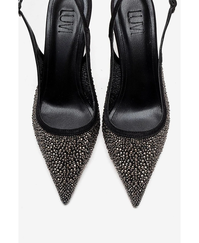 Prologue Shoes Women's Frea Slingback Stiletto Pump