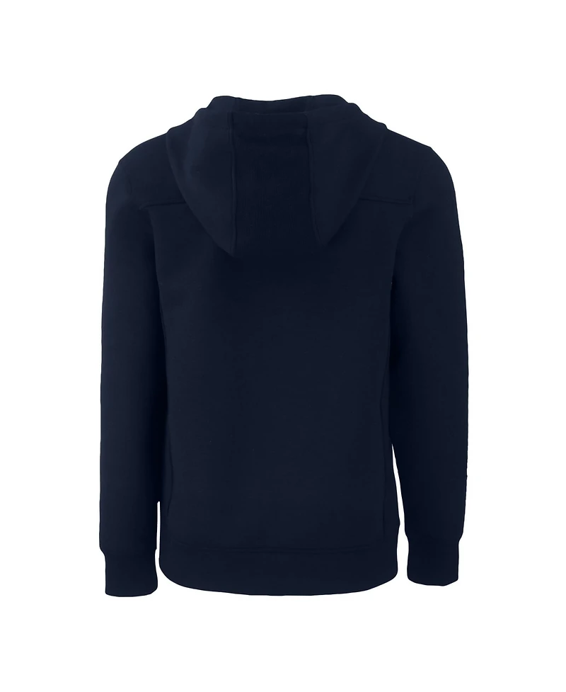 Cutter & Buck Men's Navy Los Angeles Dodgers Stars Stripes Roam Eco Half-Zip Pullover Hoodie