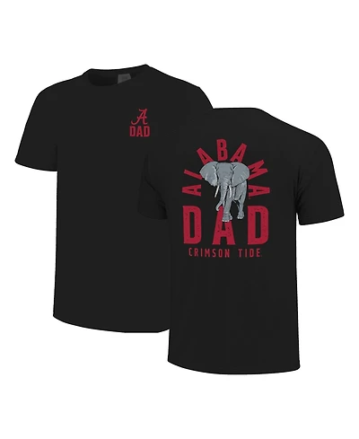 Image One Men's Black Alabama Crimson Tide Father's Day Mascot Overlay T-Shirt