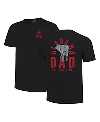 Image One Men's Black Alabama Crimson Tide Father's Day Mascot Overlay T-Shirt