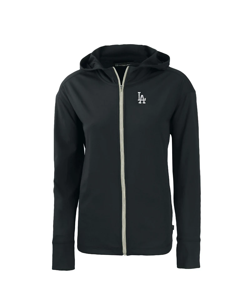 Cutter & Buck Women's Black Los Angeles Dodgers Daybreak Eco Full-Zip Hoodie