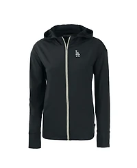 Cutter & Buck Women's Black Los Angeles Dodgers Daybreak Eco Full-Zip Hoodie