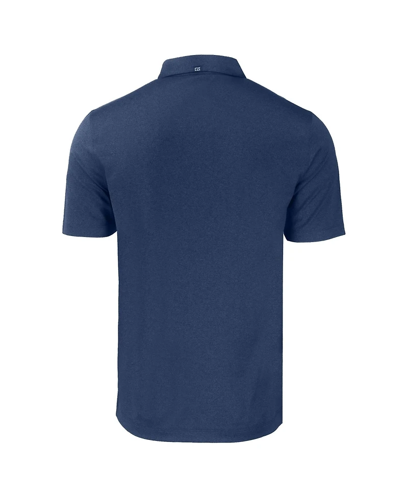 Cutter & Buck Men's Heather Navy Los Angeles Dodgers Stars Stripes Forge Eco Stretch Polo Shirt