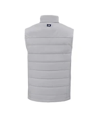 Cutter & Buck Men's Gray New York Yankees Evoke Hybrid Eco Softshell Full-Zip Vest