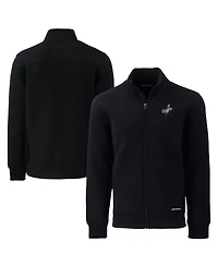 Cutter & Buck Men's Black Los Angeles Dodgers Big & Tall Roam Eco Full-Zip Jacket