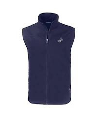 Cutter & Buck Men's Navy Los Angeles Dodgers Big & Tall Charter Eco Full-Zip Vest