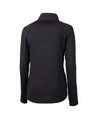 Cutter & Buck Women's Black Los Angeles Dodgers Adapt Eco Knit Stretch Half-Zip DryTec Sweatshirt
