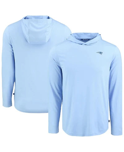 Cutter & Buck Men's Powder Blue New England Patriots Coastline Epic Comfort Eco Hoodie
