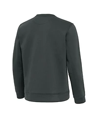 Antigua Men's Pewter New York Yankees Relevant Lightweight Pullover Sweatshirt