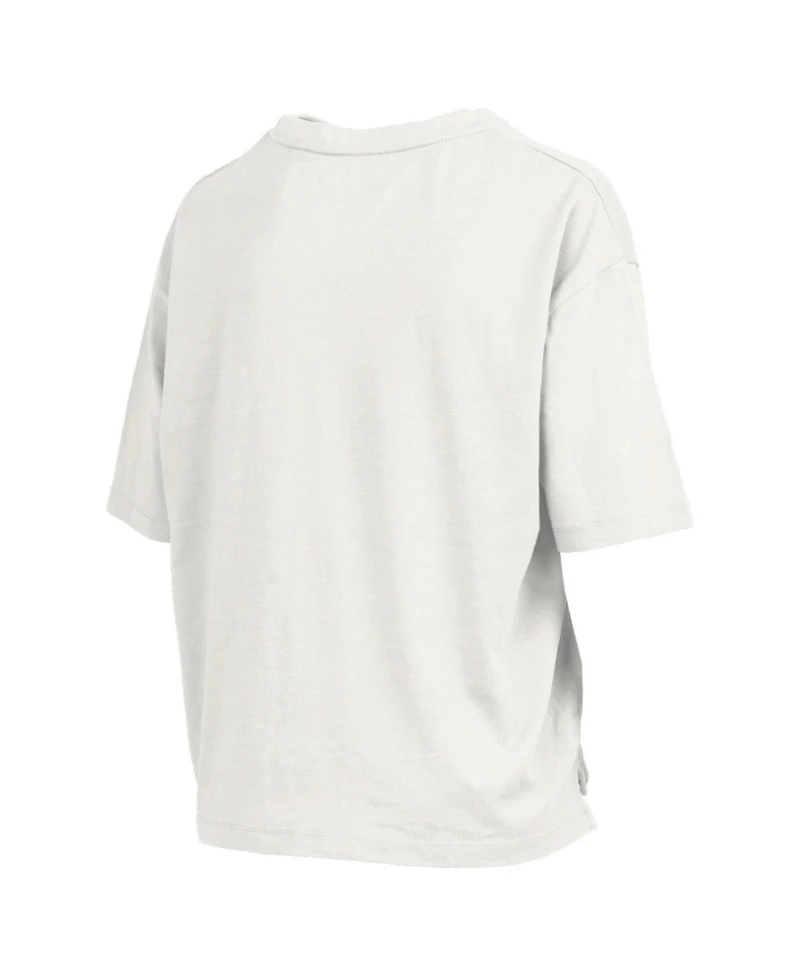 Pressbox Women's White Notre Dame Fighting Irish Plus Size Nelson Motley Crew Oversized Slub T-Shirt
