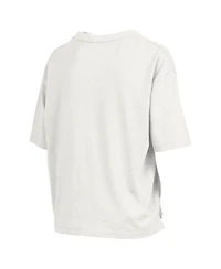 Pressbox Women's White Notre Dame Fighting Irish Plus Size Nelson Motley Crew Oversized Slub T-Shirt
