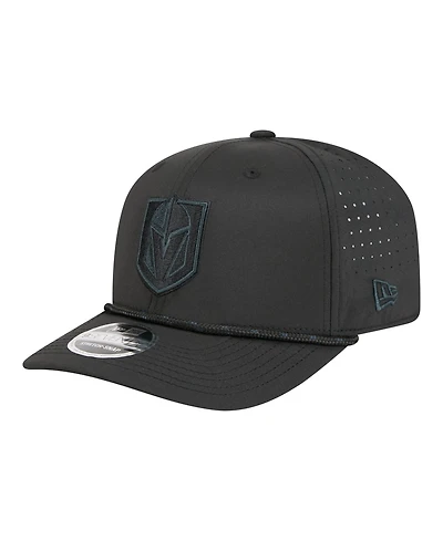 New Era Men's Black Vegas Golden Knights Sport Vented 9SEVENTY Rope Adjustable Hat