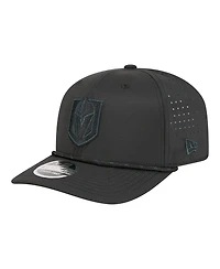 New Era Men's Black Vegas Golden Knights Sport Vented 9SEVENTY Rope Adjustable Hat