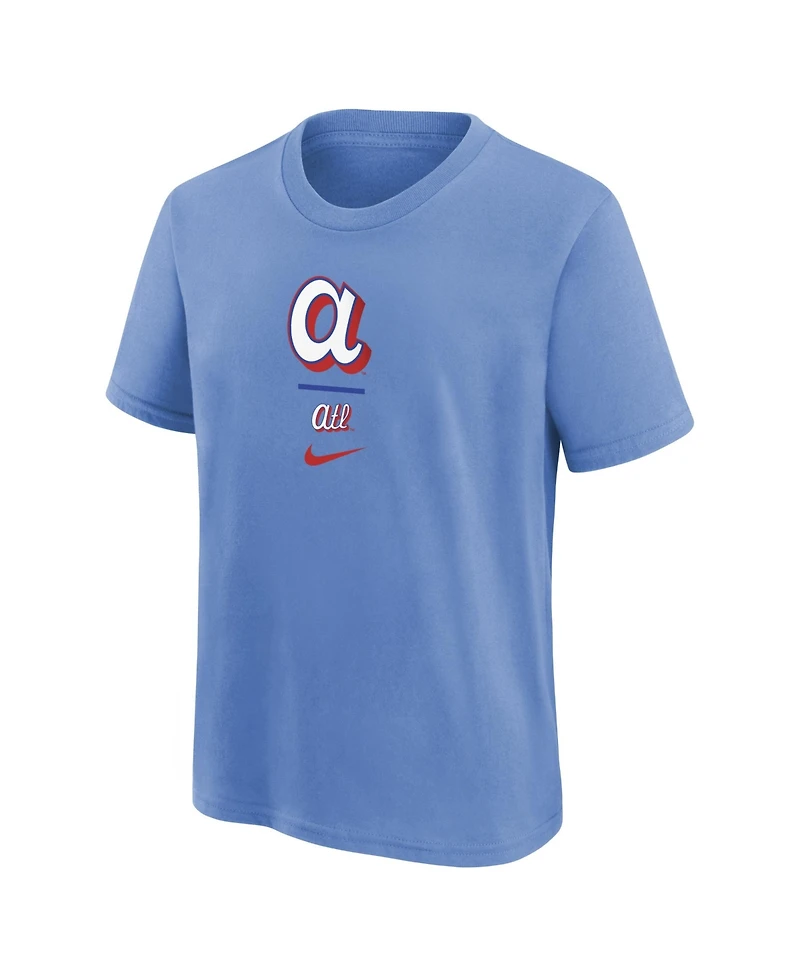 Nike Big Boys and Girls Powder Blue Atlanta Braves 2026 City Connect T-Shirt