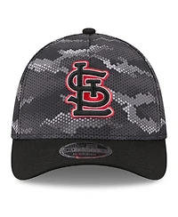 New Era Men's Black St. Louis Cardinals Camo 39THIRTY A-Frame Flex Hat