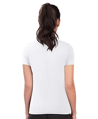 G-iii 4Her by Carl Banks Women's White New York Yankees Super-Slim Fit Lightweight City Graphic T-Shirt